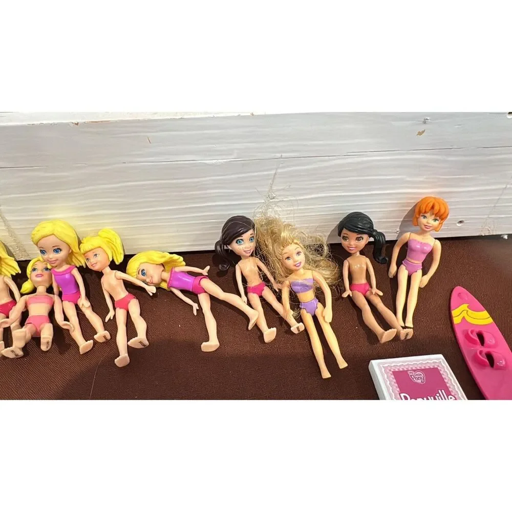 Huge POLLY POCKEt Lot Modern Dolls Accessories Clothes